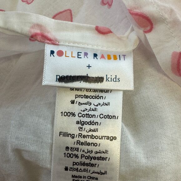 Pottery Barn Roller Rabbit Rosebud Reversible Quilted Cotton Standard Sham NWOT - Picture 6 of 10